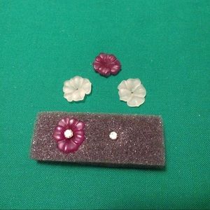 Avon vintage convertible flower stud earrings